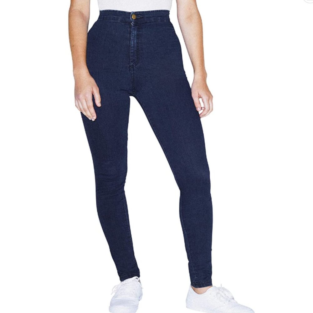 American Apparel The Easy Jean - Set of 3 in Light Wash, Dark Wash, Black Size S - Picture 3 of 14